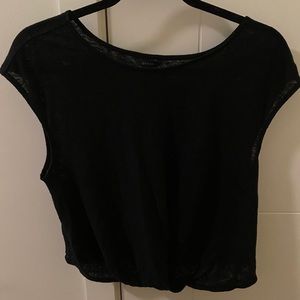 Black Guess Sheer Top